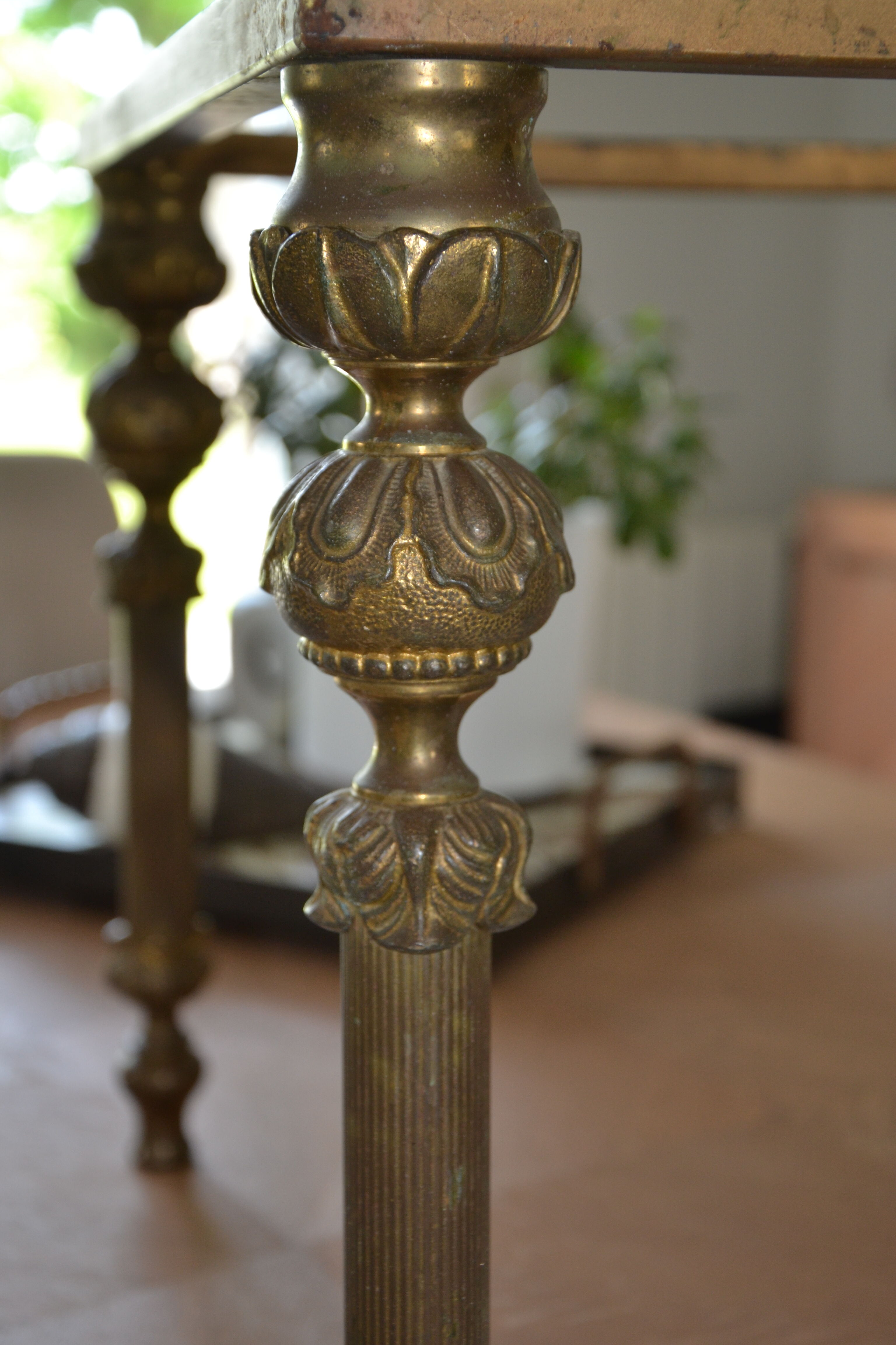 Black marble coffee table