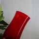 6 water glasses blown glass vintage ruby red 1960