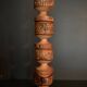 Brutalist egg cups in vintage raw solid wood