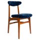 Mid-Century Chair in Navy Blue Velvet, Walnut Wood, Rajmund Halas, 1960s