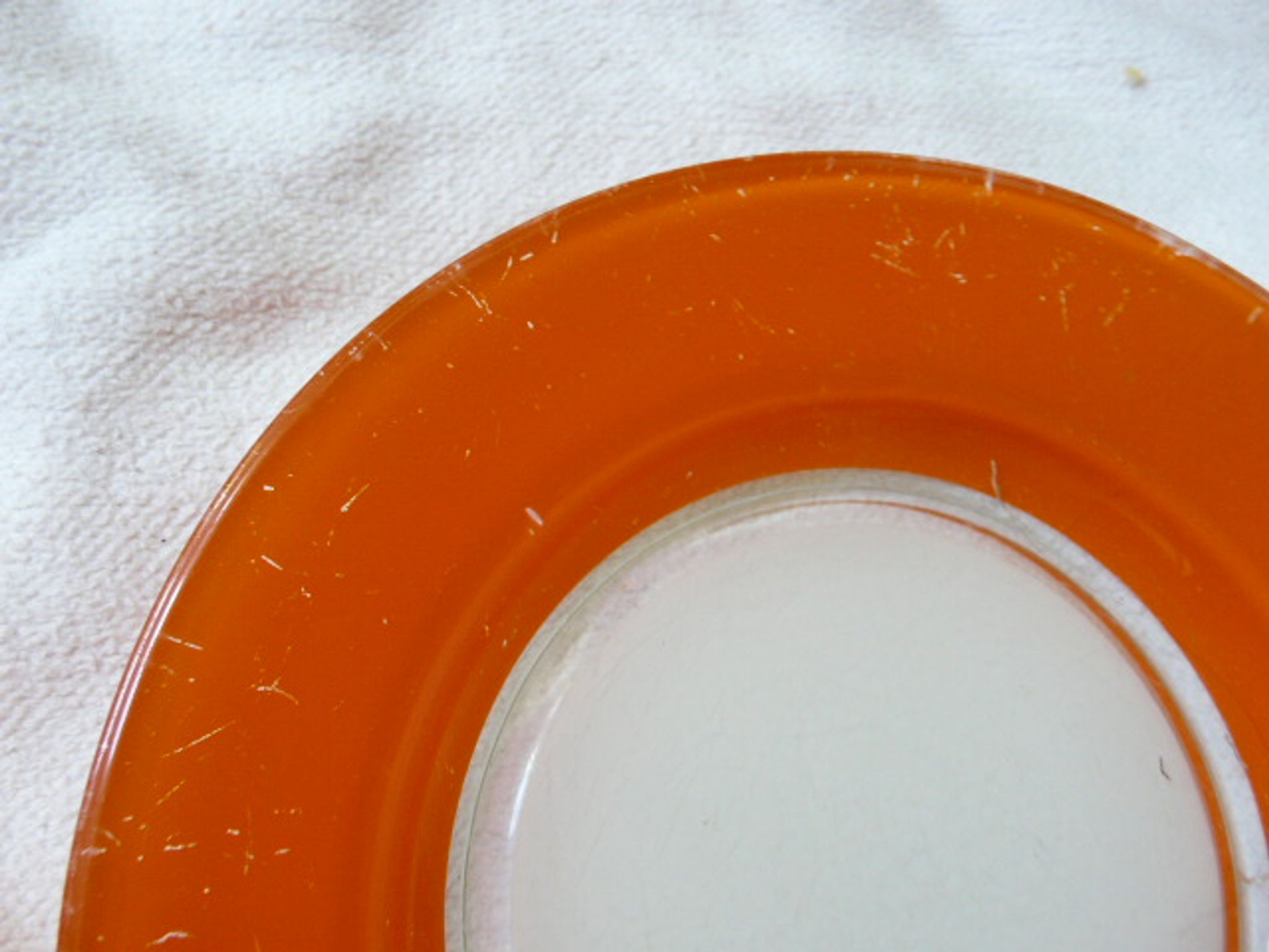 7 assiettes creuses verre Duralex