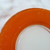 7 assiettes creuses verre Duralex