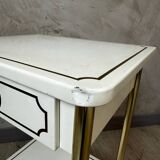Metal bedside table