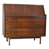 Vintage 1960s wooden secretaire sideboard design G.Frattini for Bernini