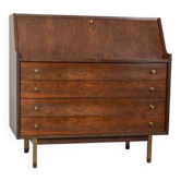 Buffet secrétaire vintage en bois des années 1960, design G.Frattini pour Bernini