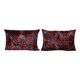 Set of 2 vintage velvet cushion covers 41x61 cm