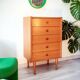Commode chiffonnier scandinave teck, année 60