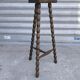 Turned wooden tripod stool