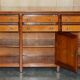 Large buffet Multiyork in solid cherry wood with six drawers.