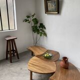 Tinted glass “leaf” dish