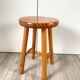 Pine tripod stool