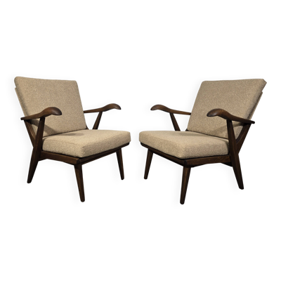 Paire de fauteuils vintage par Krasna Jizba