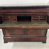 Commode secrétaire Louis Philippe en acajou XIX siècle