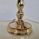 Pair of brass flower table lamps, 1970s