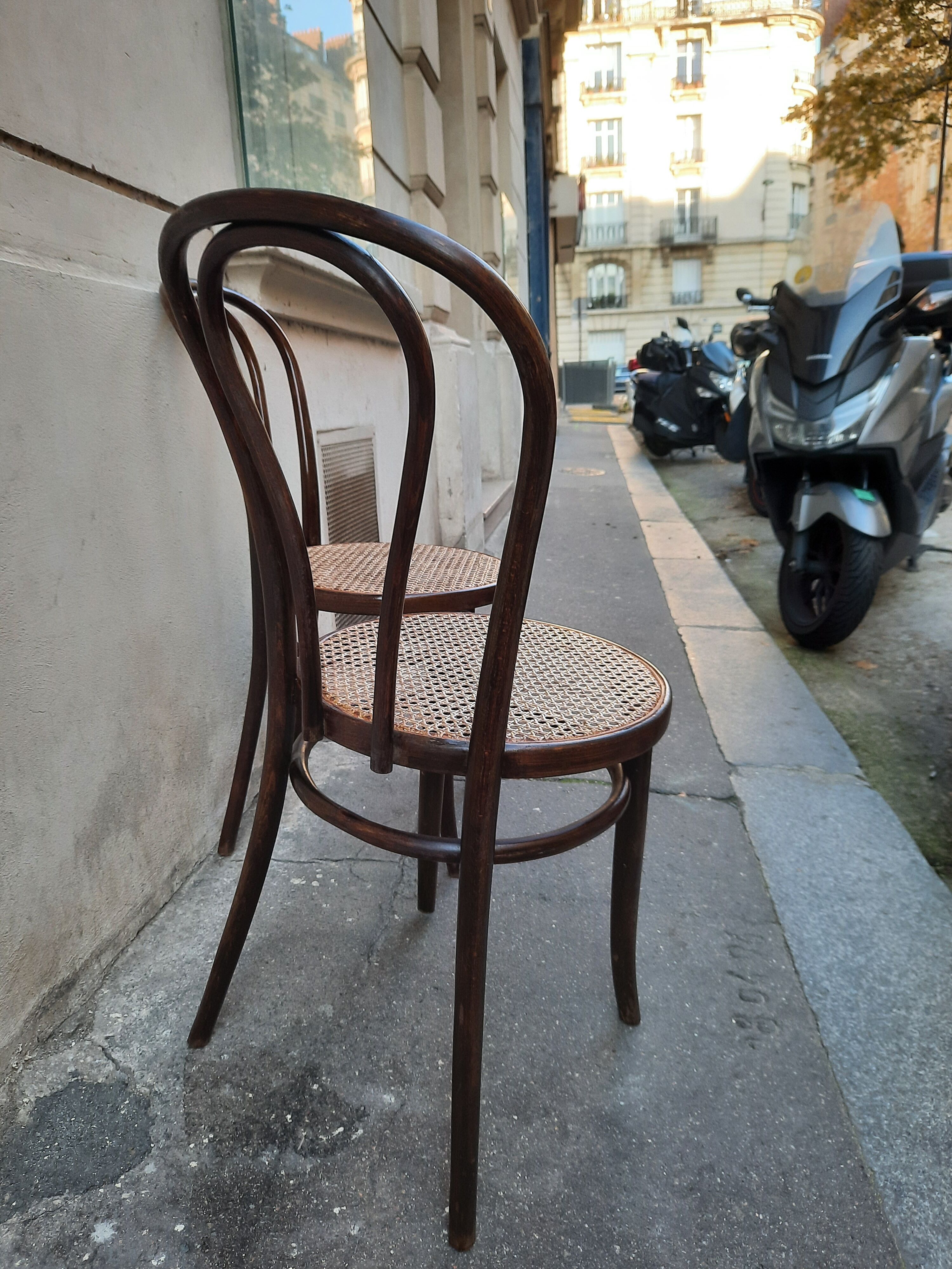 Pair of bistro chairs