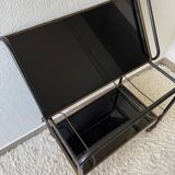 Black plexi serving trolley from the 70s