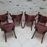 6 Fauteuils bridge bistrot