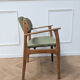 Chair Erik Buch model 49 oak & velvet