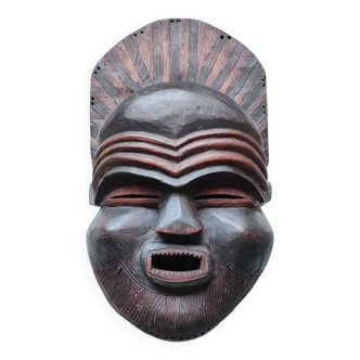 Grand masque africain - Mbunda Sachihongo - Zambie