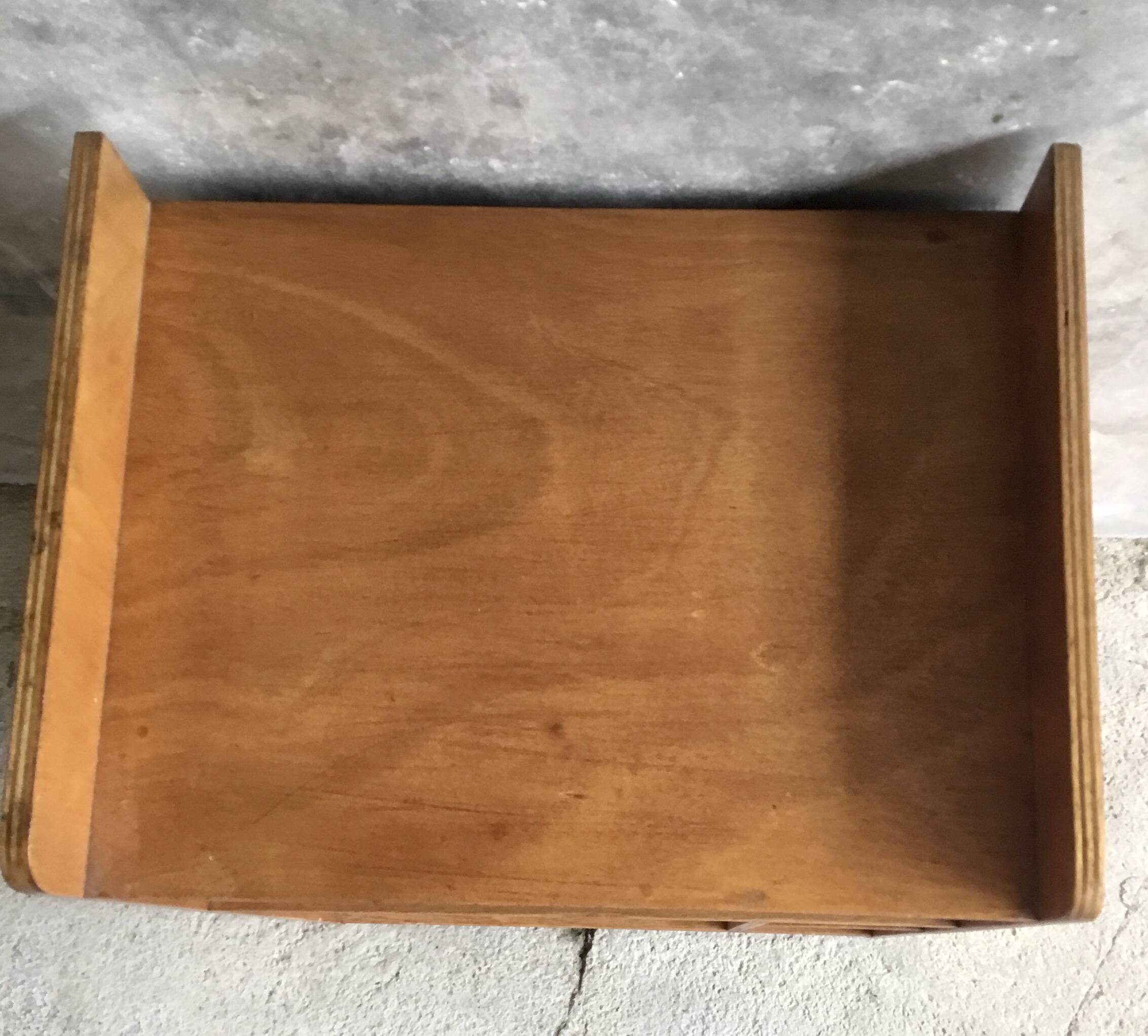 Vintage plywood hi-fi cabinet - 1960