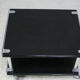 Coffee table "space age" in black lacquered steel
