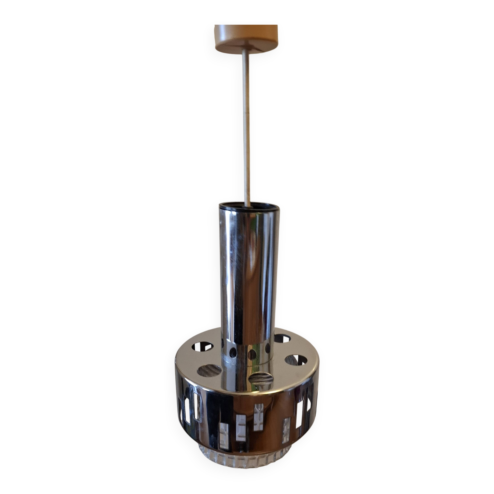 Suspension en metal chromé années 70'S RAAK