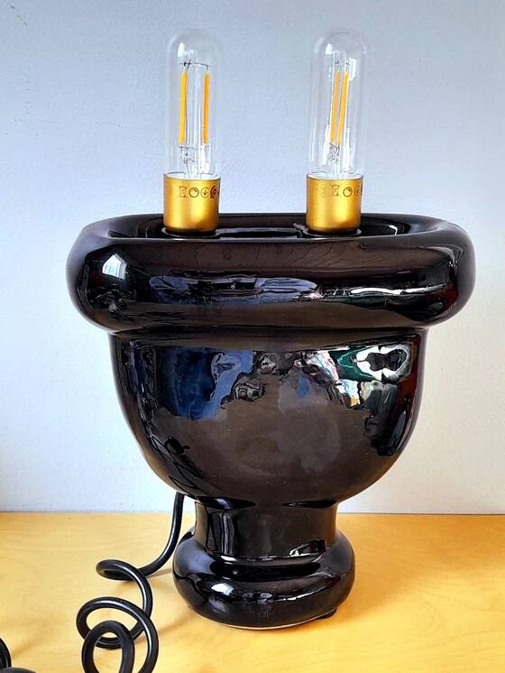 Ceramic power outlet lamp, 1980