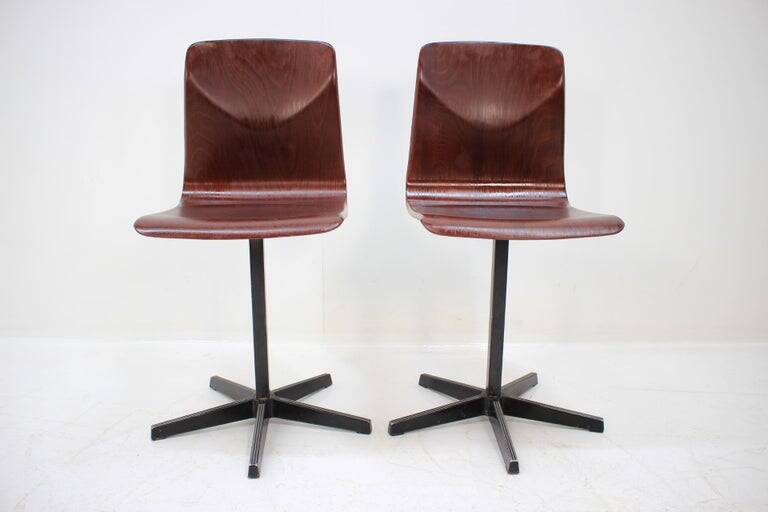 Pair of Industrial Style Chairs, Elmar Flötotto for Pagholz, 1970s
