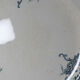 6 antique Boch Frères Keramis plates, Dauphin model, blue decoration, 19th-20th century.