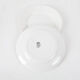 2 assiettes plates blanches Digoin & Sarreguemines n°6, 19ème siècle