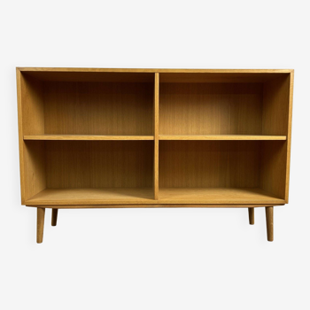 Bibliothèque ouverte scandinave vintage en chêne, années 60