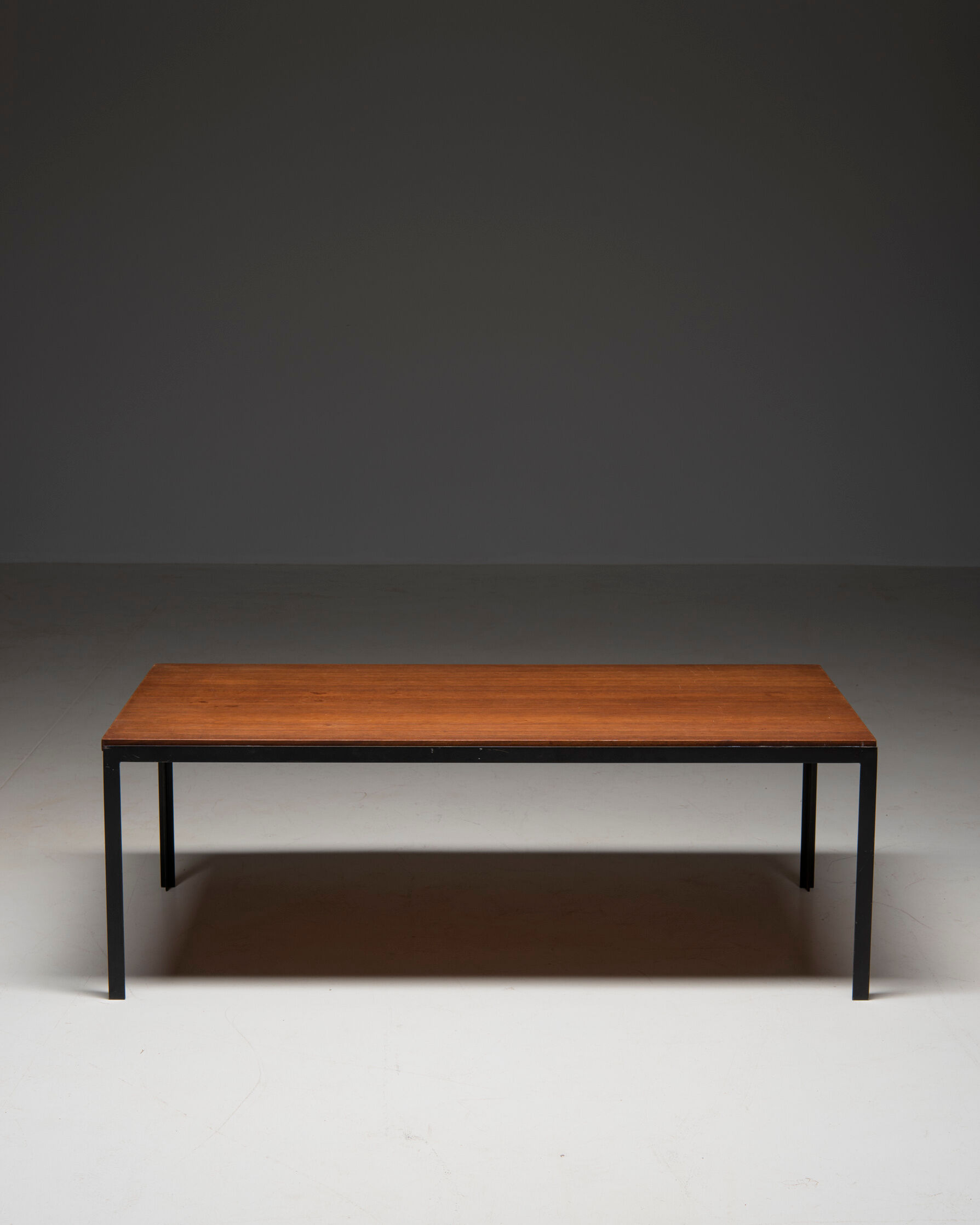'T-angle' Low table in teak, designed by Florence Knoll for Knoll Int., 1950's