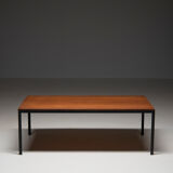 'T-angle' Low table in teak, designed by Florence Knoll for Knoll Int., 1950's