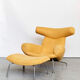 Hans J.Wegner AP-46 "OX" Chair&Ottomane for AP Stolen