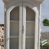 White patinated wooden sideboard