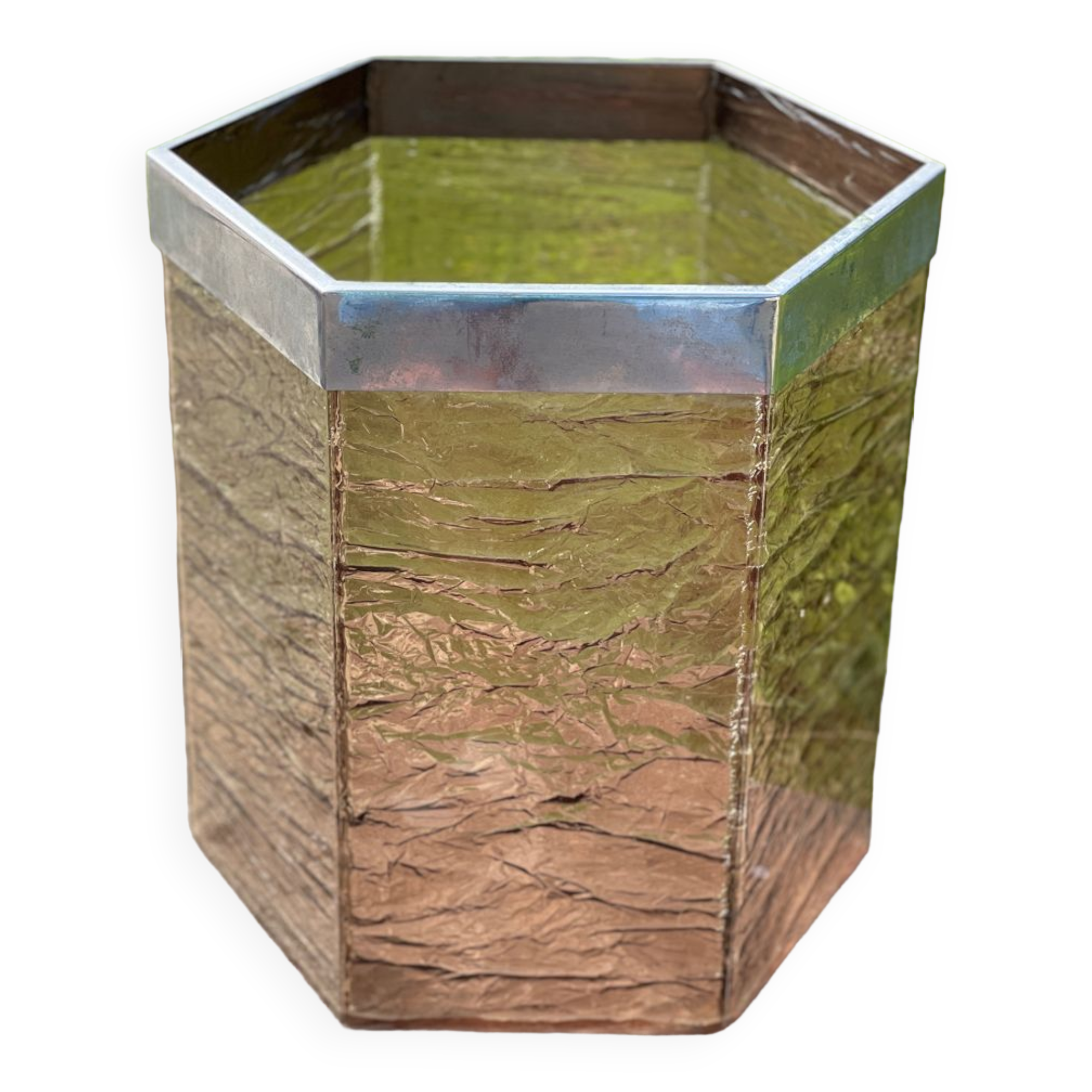 Plexiglas office basket 1970