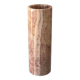 Vintage Italian Red Onyx Cylinder Vase, 1970s