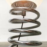 Floor lamp with spiral bulb from the German space age mid-century by Ingo Maurer for M-Design, 1960s.