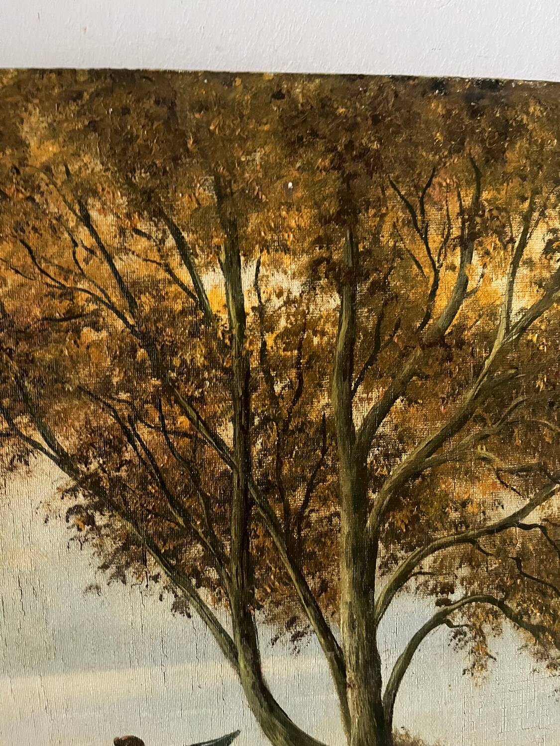 Fishing day, oil on canvas signed A. Parizy