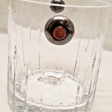 Cristofle iriana crystal ice bucket and two silver handles