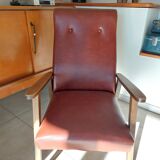fauteuil bas, style scandinave