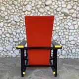 Armchair in the style of the Red & Blue Chair by Gerrit Rietveld