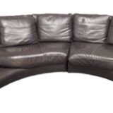 Roche Bobois Vintage Leather Sofa, Leather Sofa, Original Leather Sofa