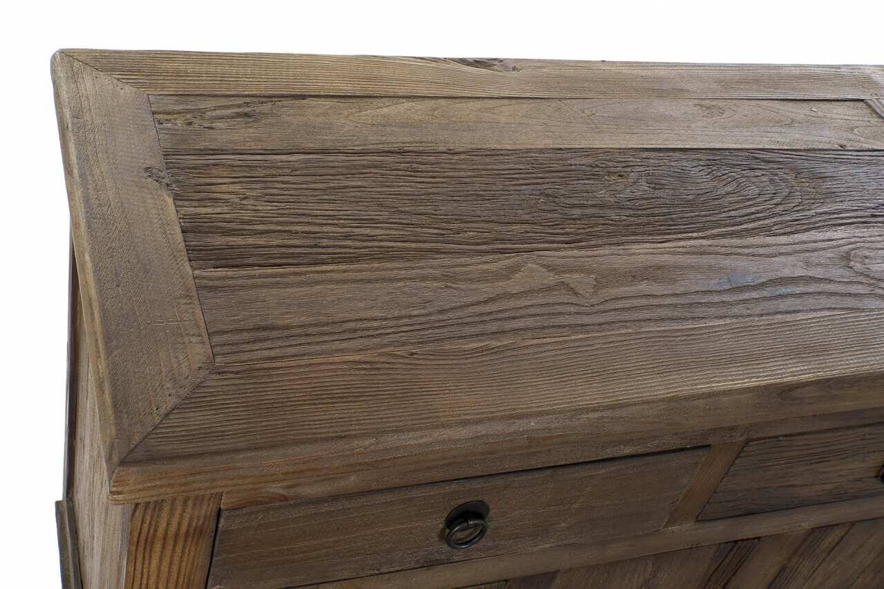 Commode orme 190x50x80 vieilli marron    etat neuf