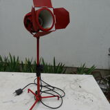 Industrial red metal projector