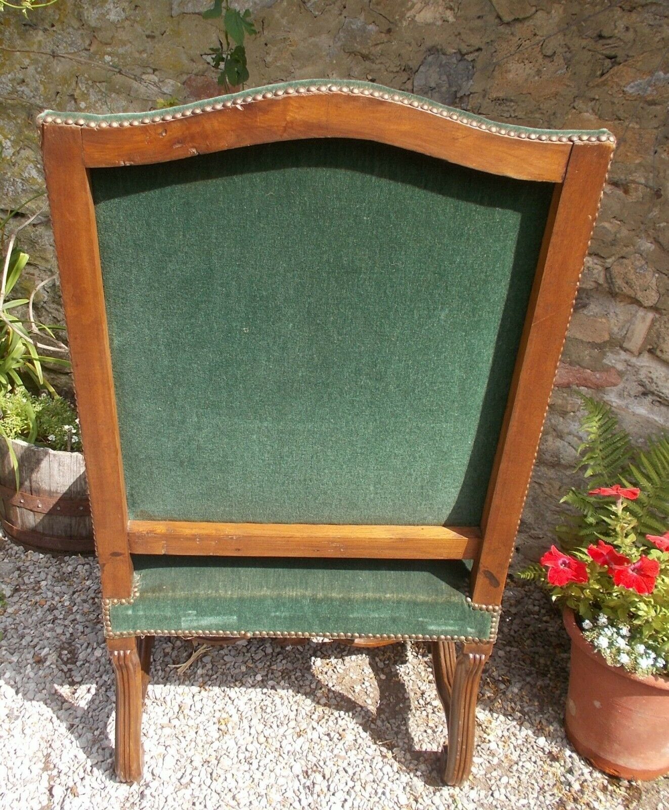 19th c antique open armchair