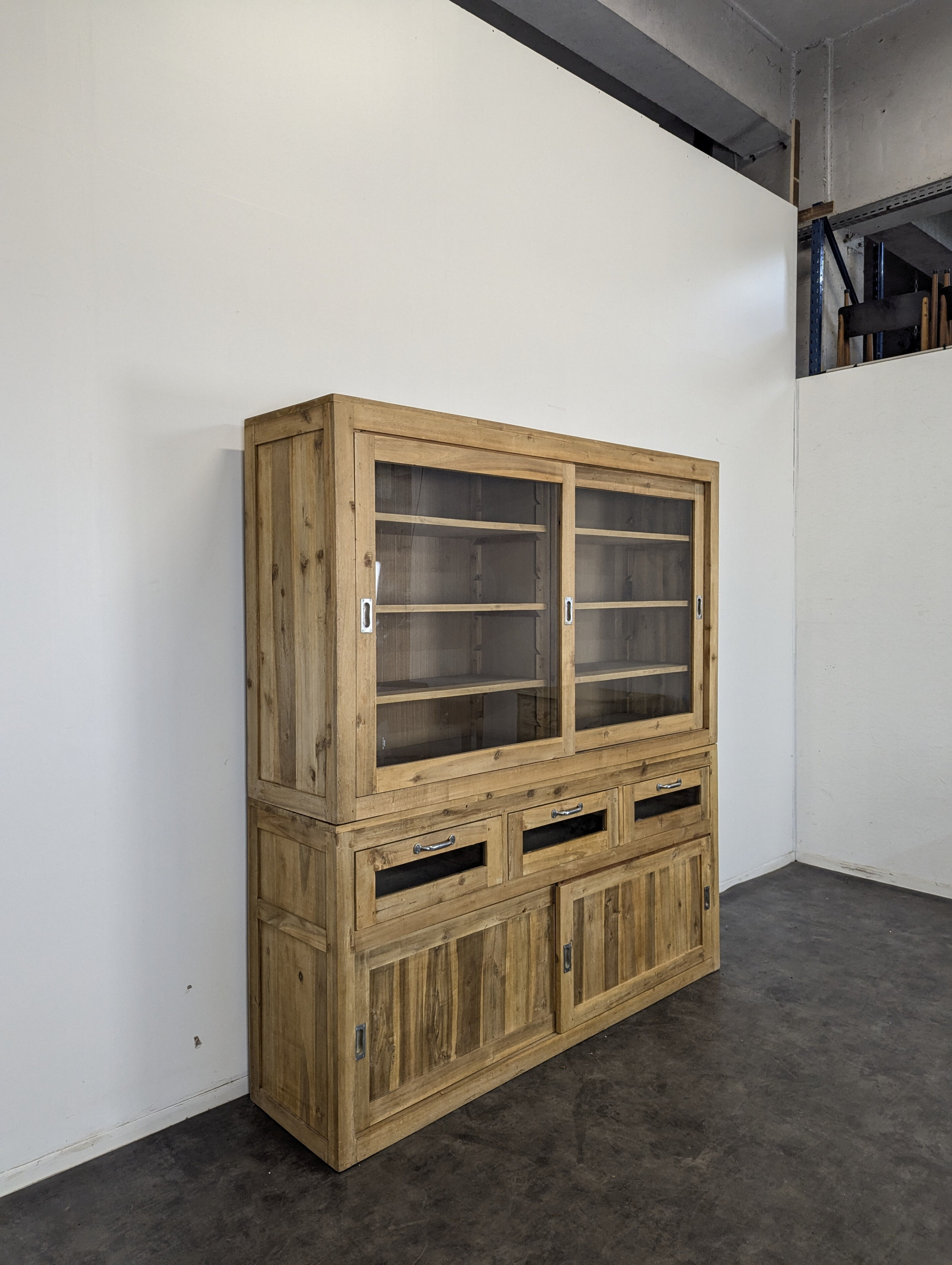 Industrial pine sideboard