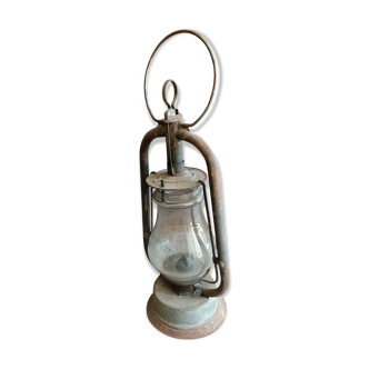 Old iron kerosene lamp
