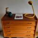 Vintage commode with tapered legs