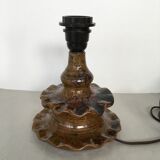 Handmade stoneware lamp foot